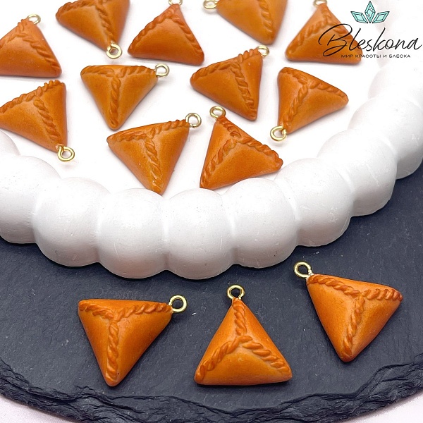 18 мм, Цвет золото, Подвеска Эчпочмак (Этно)