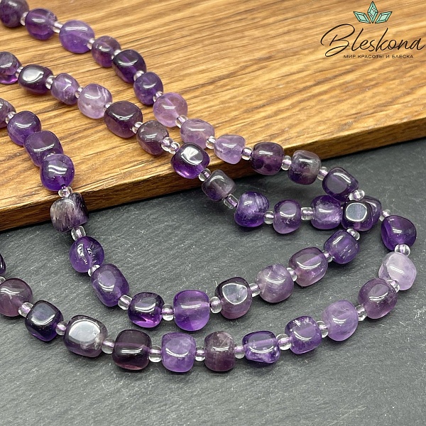 Аметист фриформ №6 куб 6-6,5мм