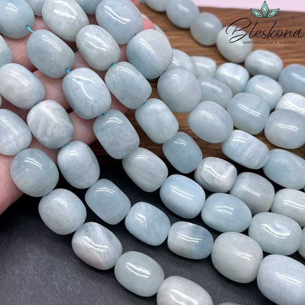 Аквамарин галтовка (16-18)*(12-14) мм