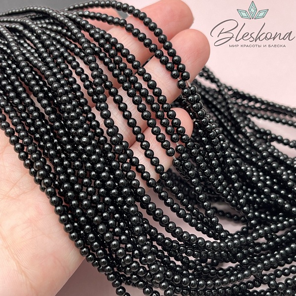 Агат черный 3 мм 