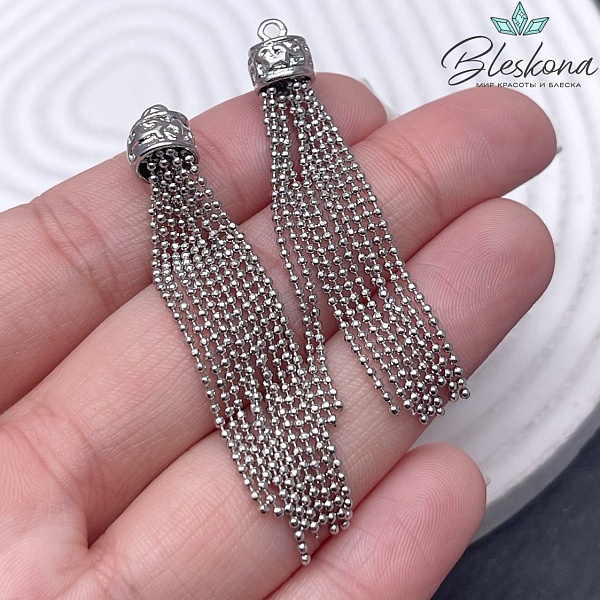 7,6*55 мм Цвет серебро, Подвеска шторка