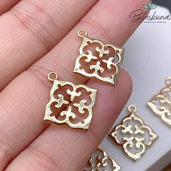19*16,5 мм Цвет золото, Подвеска Этно №5