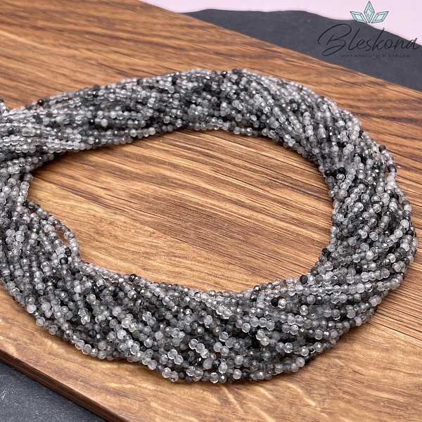 Кварц Турмалиновый алмазная огранка №1 2 мм