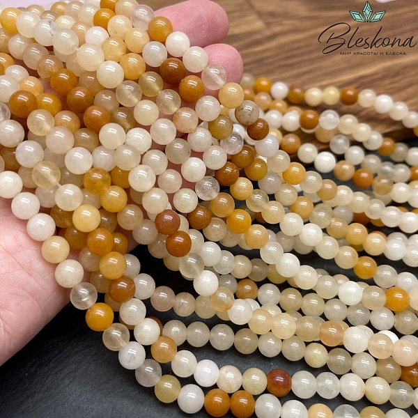 Авантюрин коричневый 6,5 мм №1 