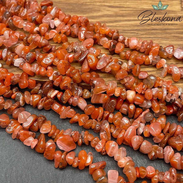 Крошка Агат  ширина бусин ~ 7-11 мм