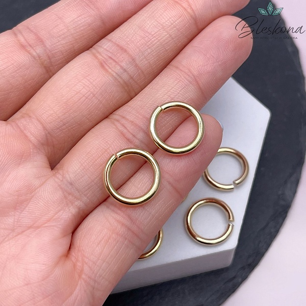 14*2 мм Цвет золото, Колечки уп. 1 гр. 