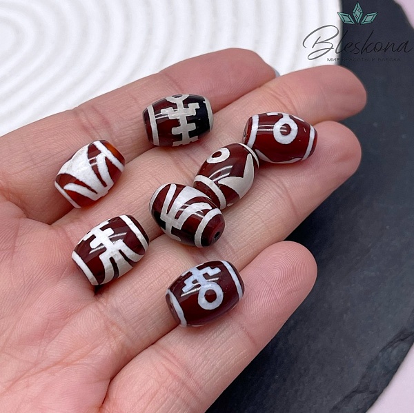 Бусина Дзи Большой человек (Аристократ) 10*14 мм