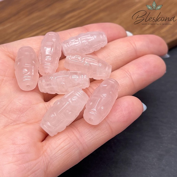 Резная Бусина Дзи 9 глаз 21*10 мм