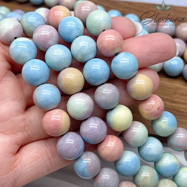 Радужный Агат  микс 12 мм (имитация)