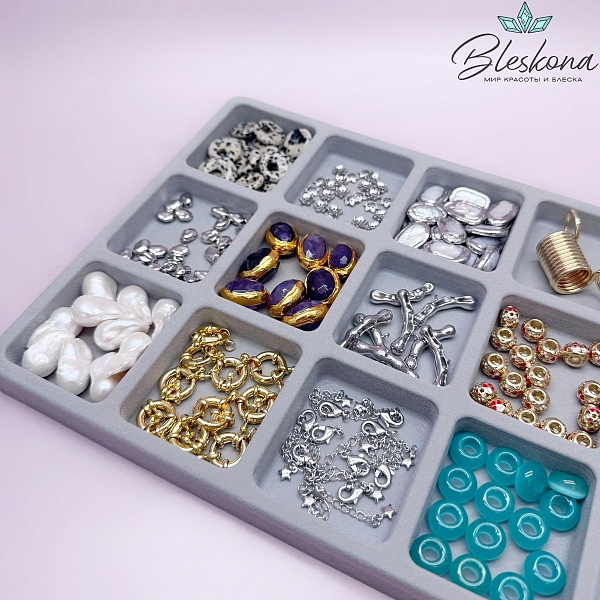 Планшет органайзер серый 35*20 см