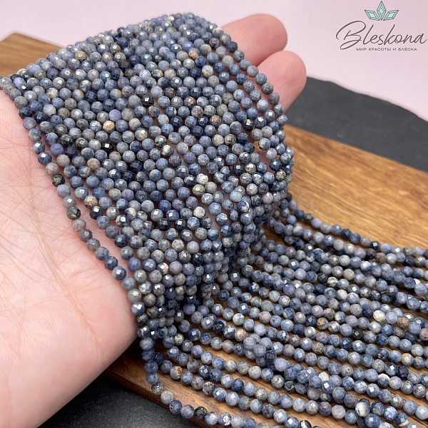 Сапфировый корунд алмазная огранка №2 3,5 мм