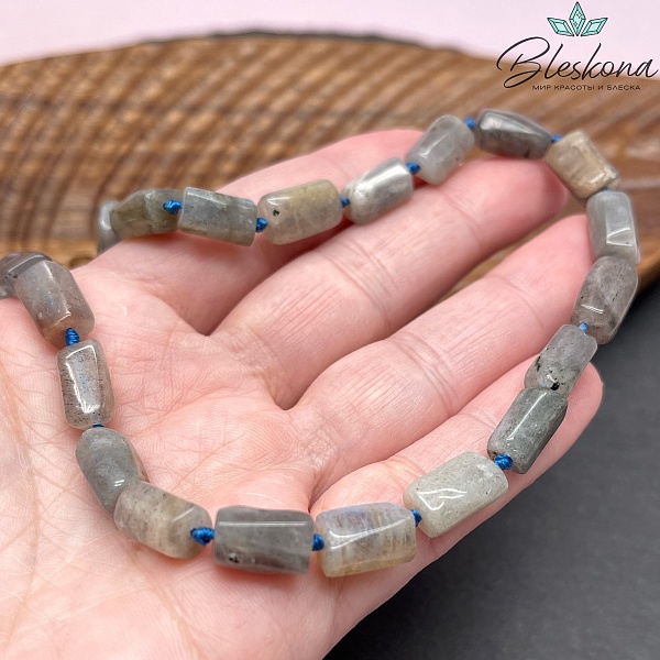 Лабрадор цилиндр огранка 12*7 мм