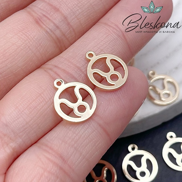 13*11 мм Цвет золото, Подвеска Телец