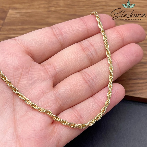 Цепь №124-1 цвет золото 4*2,5 мм