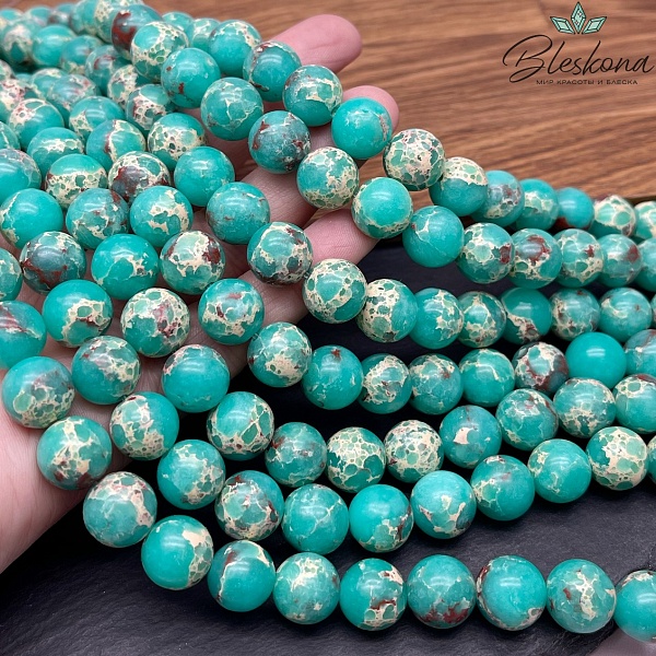 Варисцит зеленый (имитация) №1 12 мм