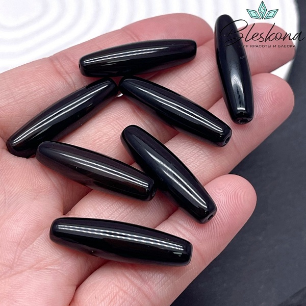 Дзи природная из агата 30*8 мм (штучно)