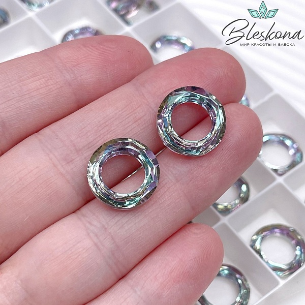 4139 Cosmic Ring 14 мм Crystal Vitrail Light (VL)