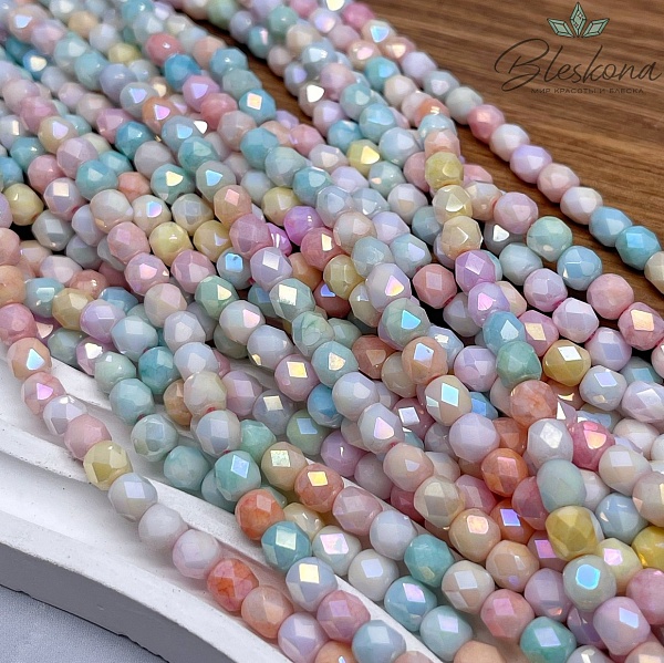 Стекло Lux бочата микс огранка  5,5*5 мм