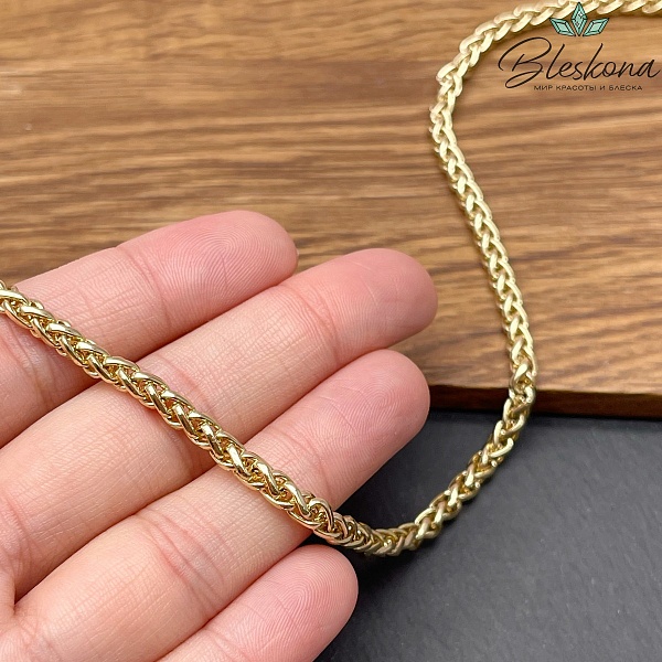 Цепь №125-1 цвет золото 6*4 мм