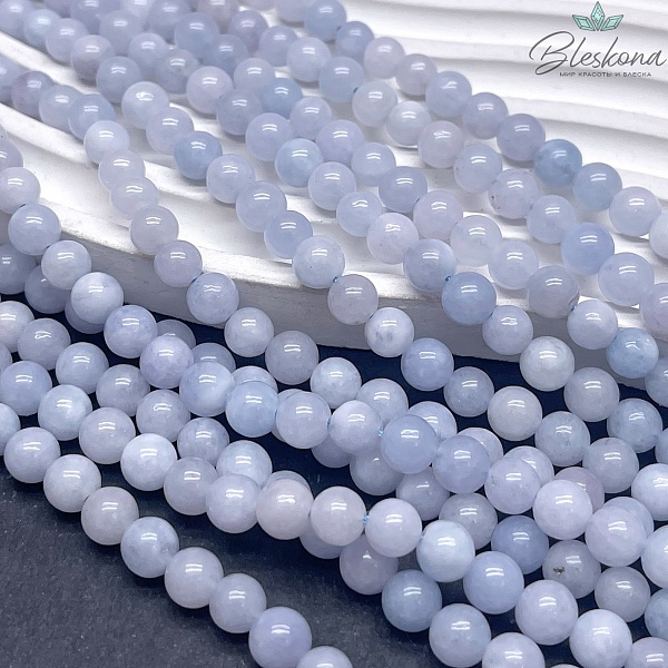 Кварц тонированный бледно-сиреневый 6 мм