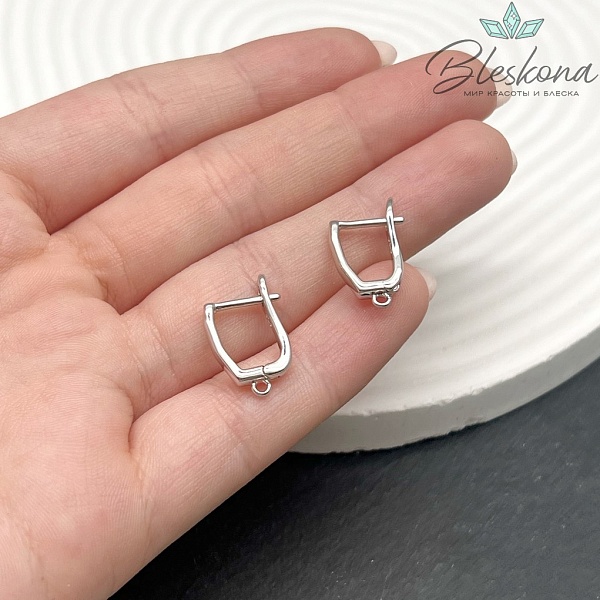 Швензы, цвет серебро 10*15мм Люкс №10 