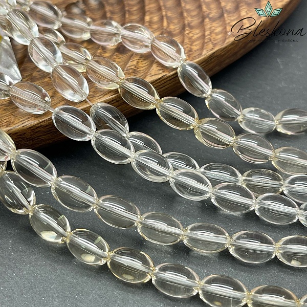 Горный хрусталь желтый рис 12*8мм