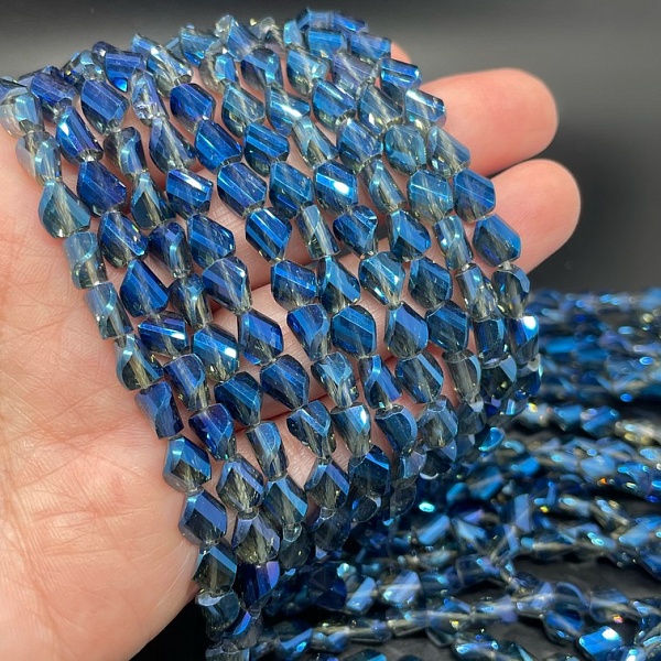 6*7,5 мм Стекло Lux, фриформ, цвет синий  