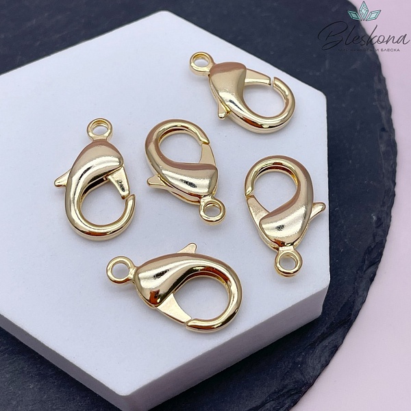 27 мм Цвет золото, Замок округлый 