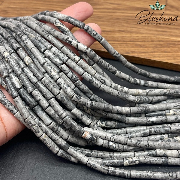 Яшма картографическая трубочки 13*4 мм