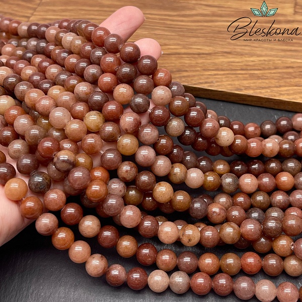 Кварцит коричневый 8 мм