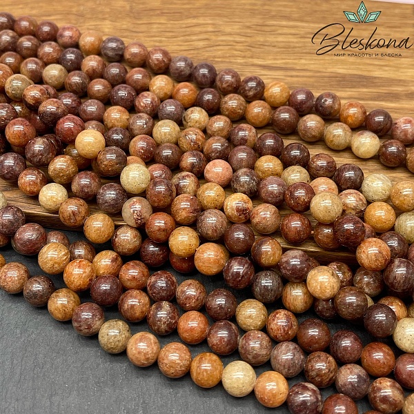 Кварцит коричневый №1 8 мм