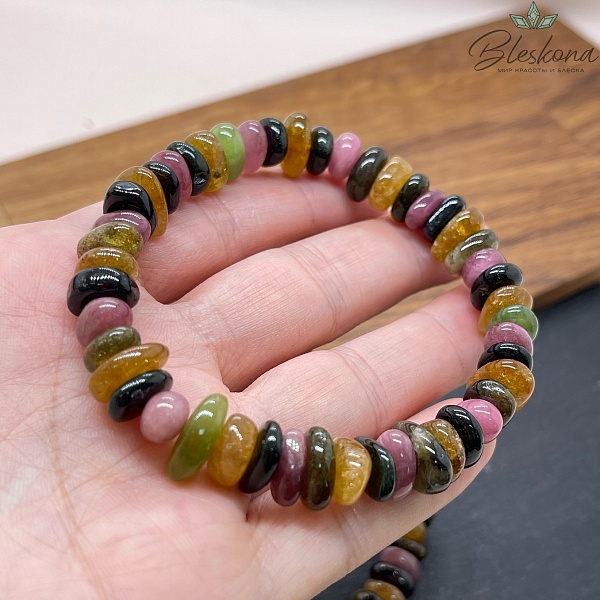 Турмалин фриформ 9 мм сет 18 см