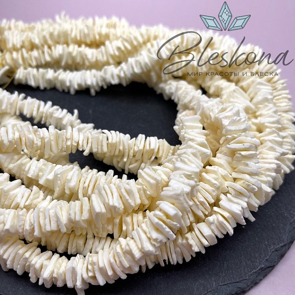 Перламутр желтый диски из ракушки 9-11 мм