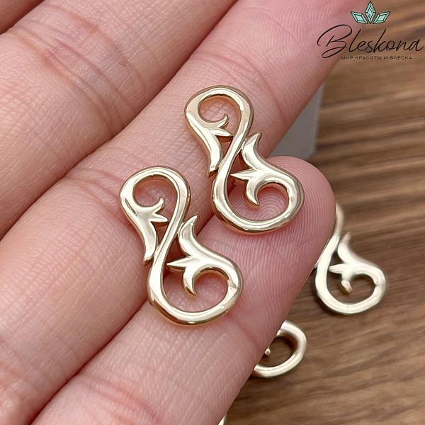 18*10 мм Цвет золото, Коннектор Этно №14