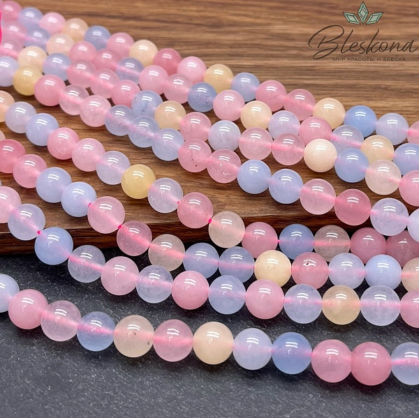 Кварц тонированный микс №2 8 мм