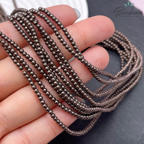 2,5 мм Гематин имитация, цвет коричневый (шоколадный)