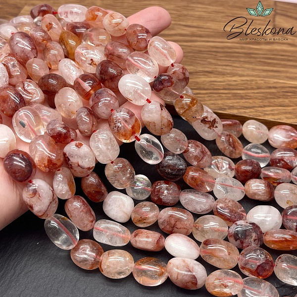 Кварц огненный галтовка 10-11 мм