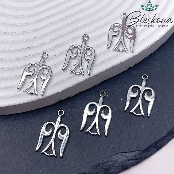 23*14,5 мм Цвет серебро, Коннектор Этно №2