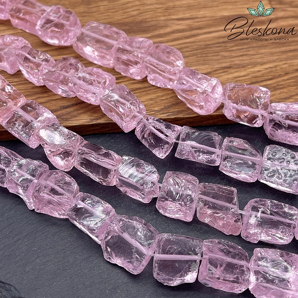  Аквакварц куски розовый (16-17)*(15-16)мм