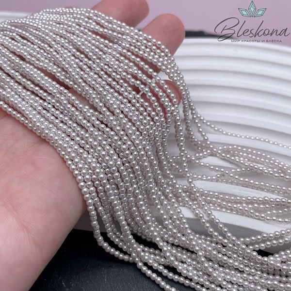 Жемчуг Майорка, цвет светло- фиолетовый  2 мм