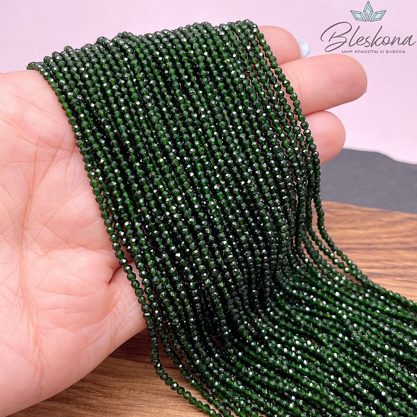 2 мм Авантюрин зеленый микроогранка (имитация)