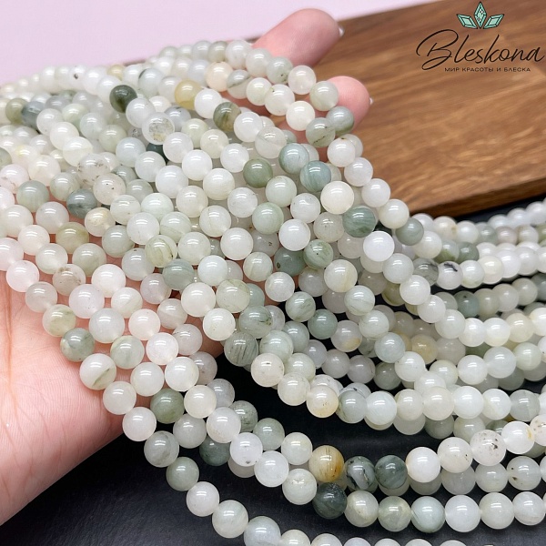 Жадеит зеленый №4 7 мм