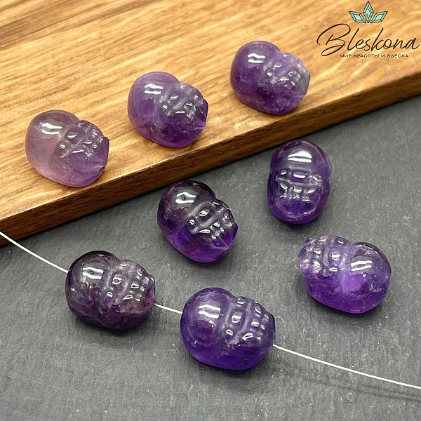 16*11 мм Резная бусина Пи Яо Аметист