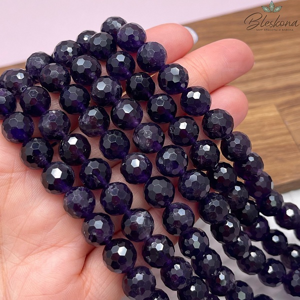 Аметист огранка №1 9 мм