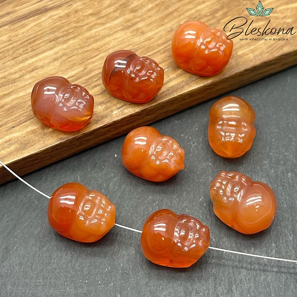 16*11 мм Резная бусина Пи Яо Агат 