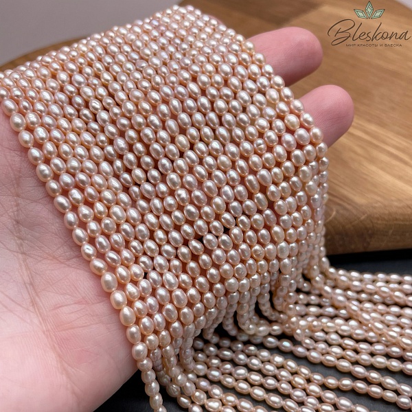 Жемчуг рис пудровый 2,8-3,2 мм 