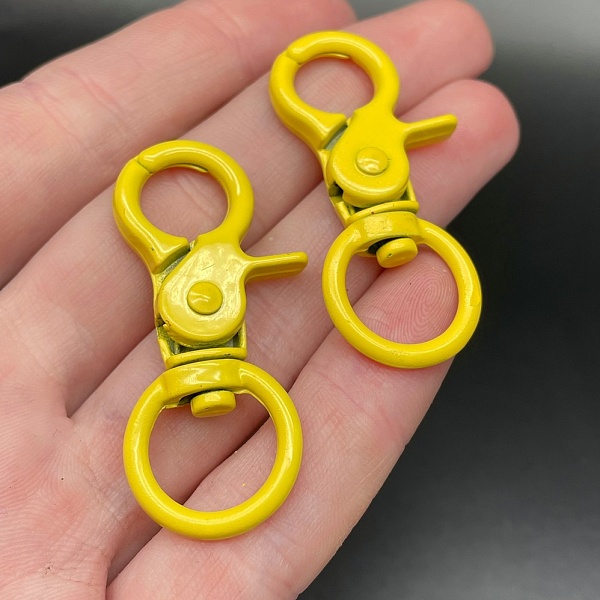 16*45,5мм , Замок крупный желтая эмаль 