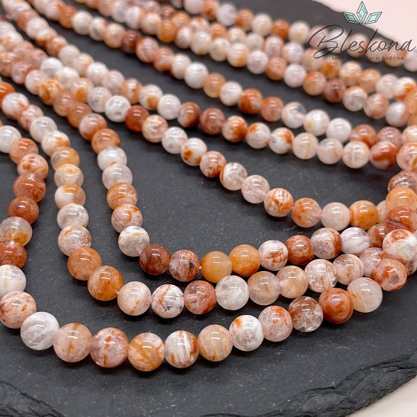  Кварц Фантомный снежный №2 7,5 мм