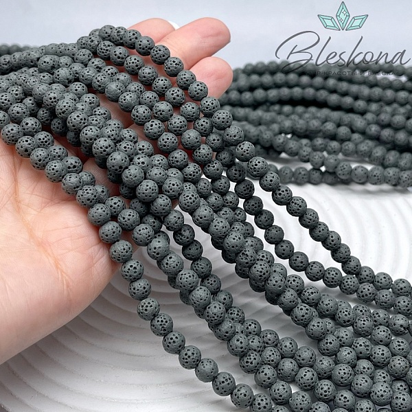 Лава Вулканическая темно- серая 6 мм