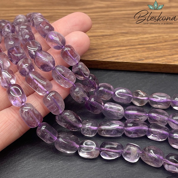 9-10мм Аметист галтовка №1